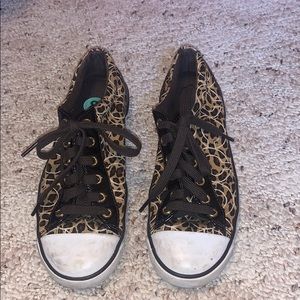 COACH Cheetah Print Tennis Shoe Sneakers